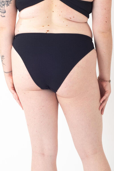 GALON SLIP MAILLE GAUFREE DETAIL ANNEAU NOIR