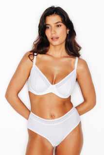INFINITY SOUTIEN-GORGE EMBOITANT COTON BLANC