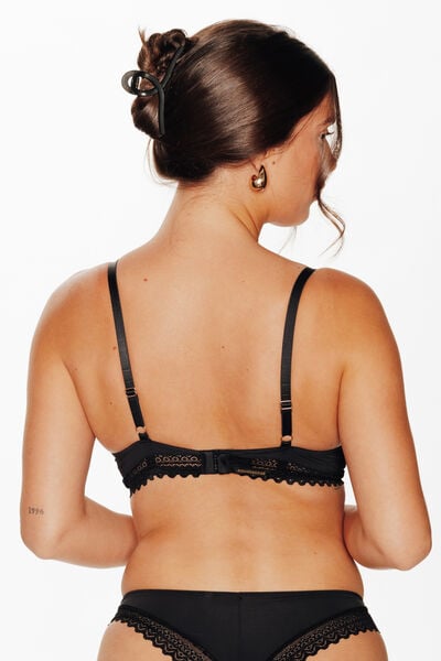 DOUCE SOUTIEN-GORGE AMPLIFORME MICROFIBRE NOIR