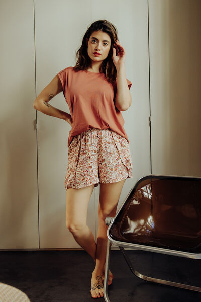 SHORT VISCOSE IVOIRE