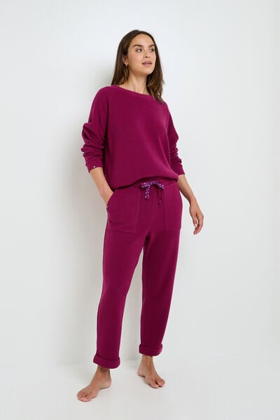 TEE-SHIRT MANCHES LONGUES BORDEAUX