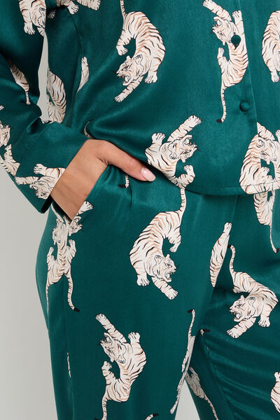 PANTALON DE PYJAMA MULTICO VERT