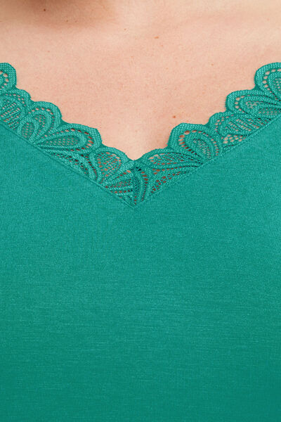 SYARA TEE SHIRT MANCHES COURTES VERT