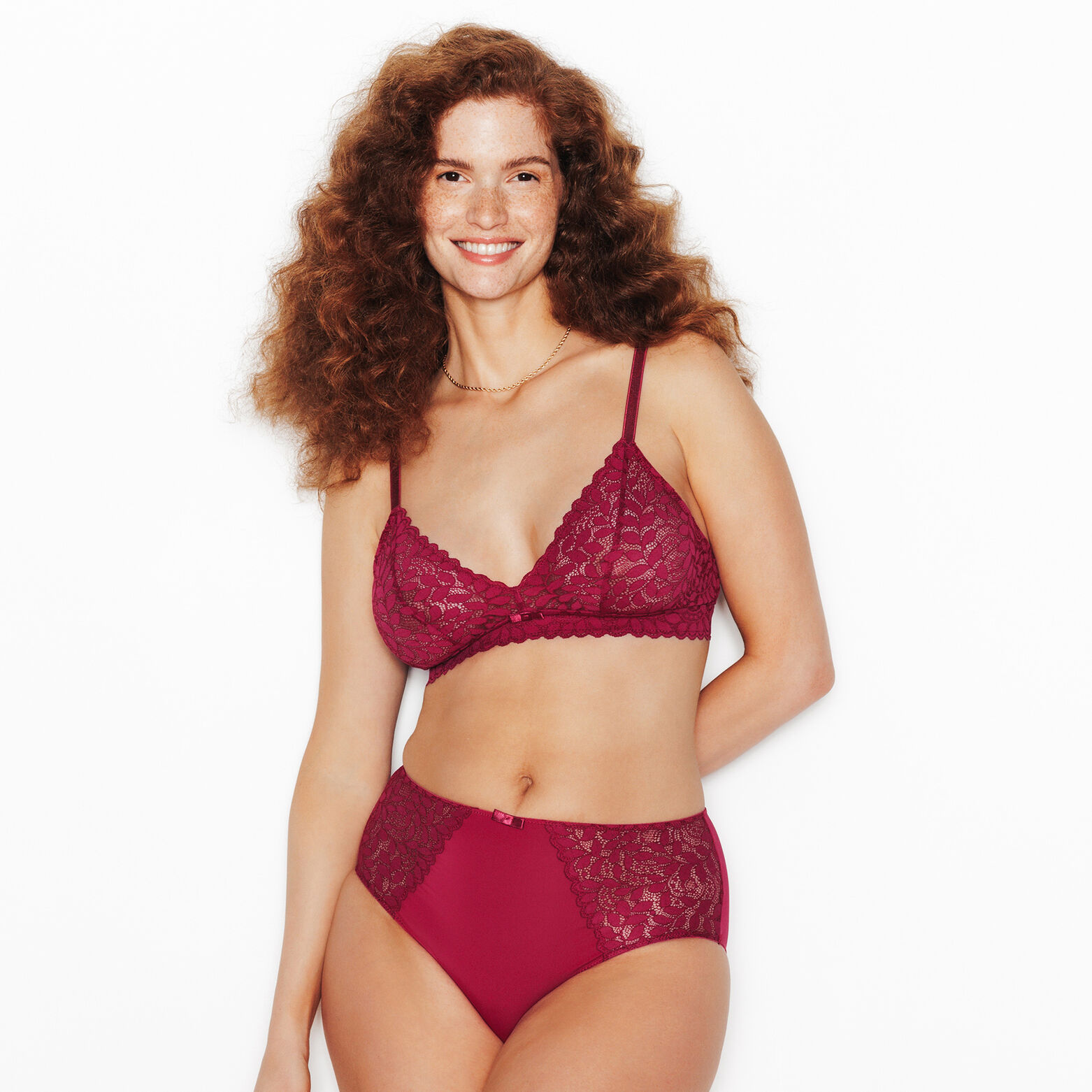ISADORA SOUTIEN-GORGE SANS ARMATURE BORDEAUX