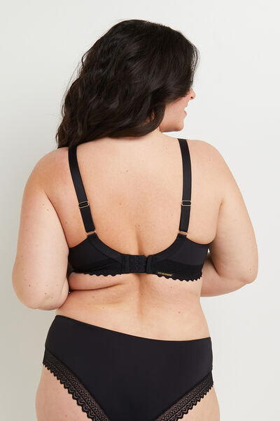SOUTIEN-GORGE EMBOITANT GRANDE TAILLE MICROF NOIR
