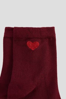 MALICE PAIRE DE CHAUSSETTES MULTICO ROUGE