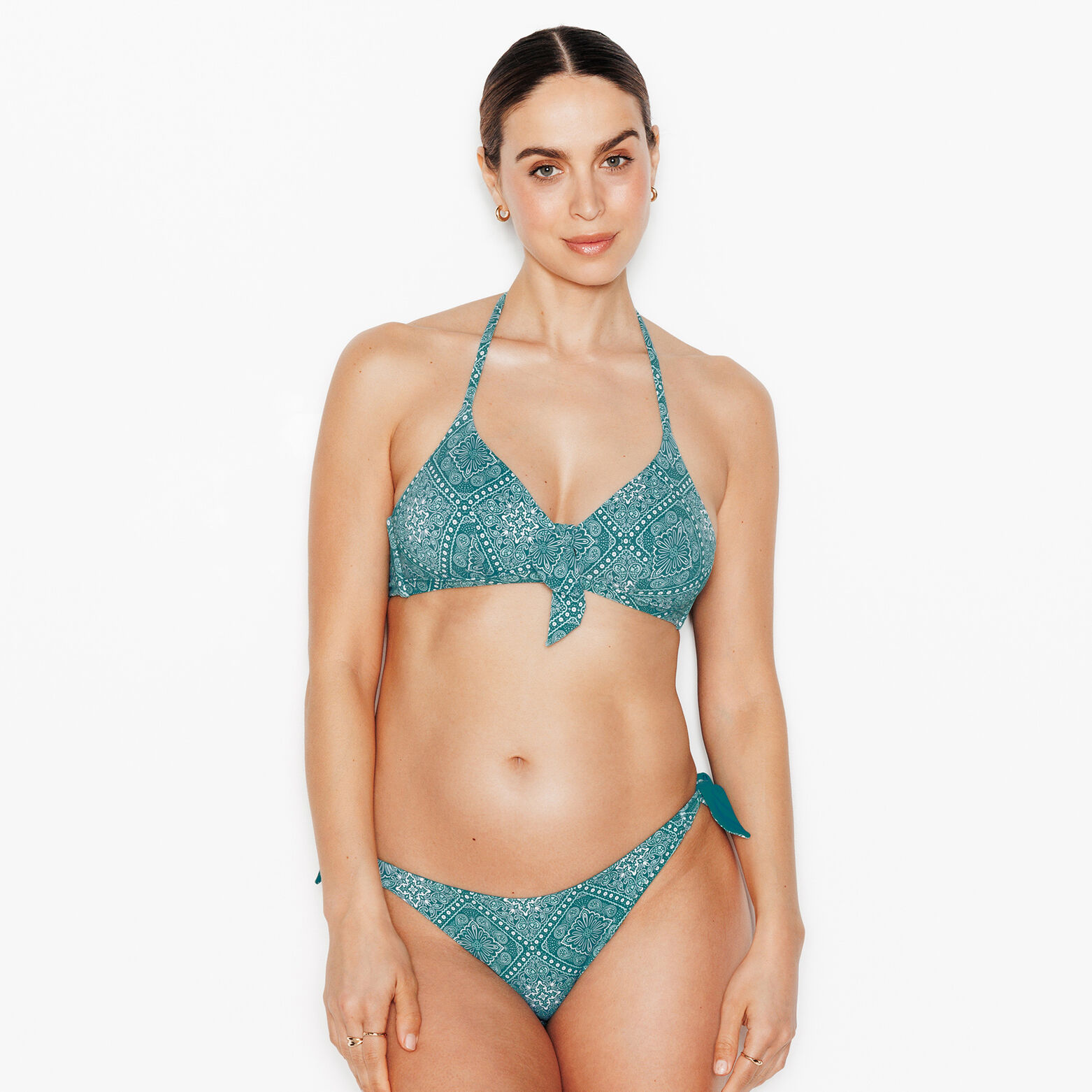 PALMYRE MAILLOT DE BAIN TRIANGLE MULTICO BLEU