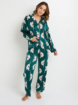 GRAMMY PANTALON DE PYJAMA MULTICO VERT