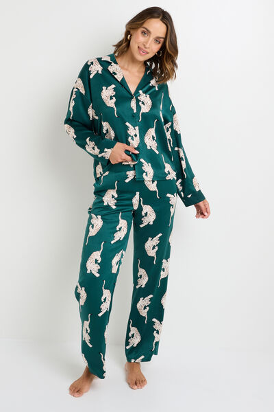 PANTALON DE PYJAMA MULTICO VERT