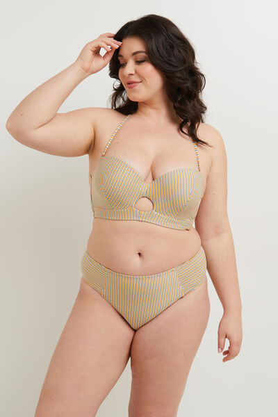 MARTHA MAILLOT DE BAIN CULOTTE MAXI MULTICO VERT