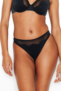 IRENE TANGA MICROFIBRE NOIR