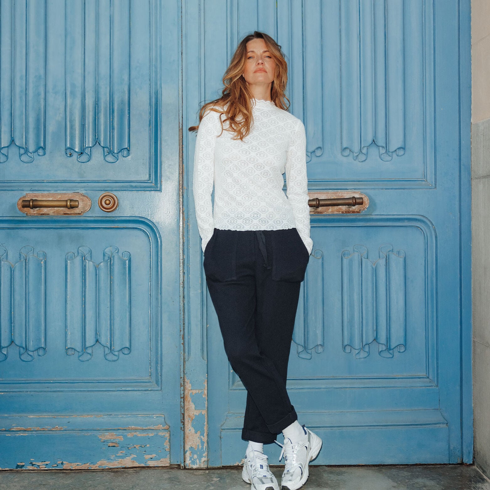 FAIENCE PANTALON DE PYJAMA MARINE