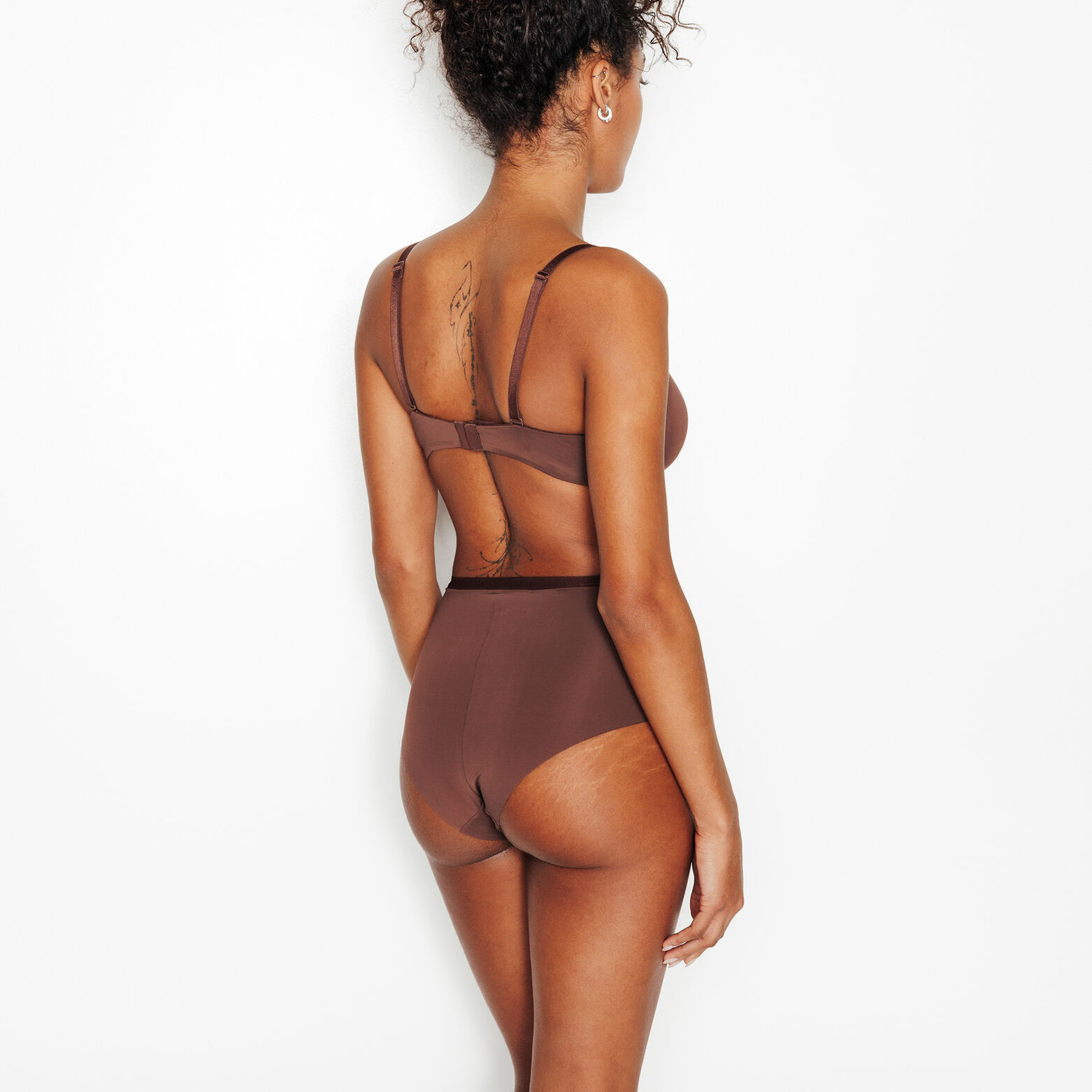 PERFECT CULOTTE TAILLE HAUTE MICROFIBRE MARRON
