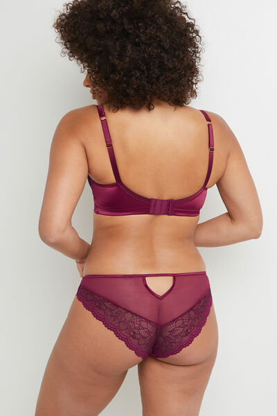 BALI CULOTTE DENTELLE BORDEAUX