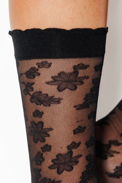 CHAUSSETTE VOILE 20 DENIERS NOIR