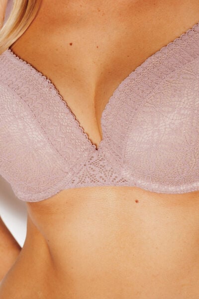 soutien-gorge ampli dentelle TAUPE