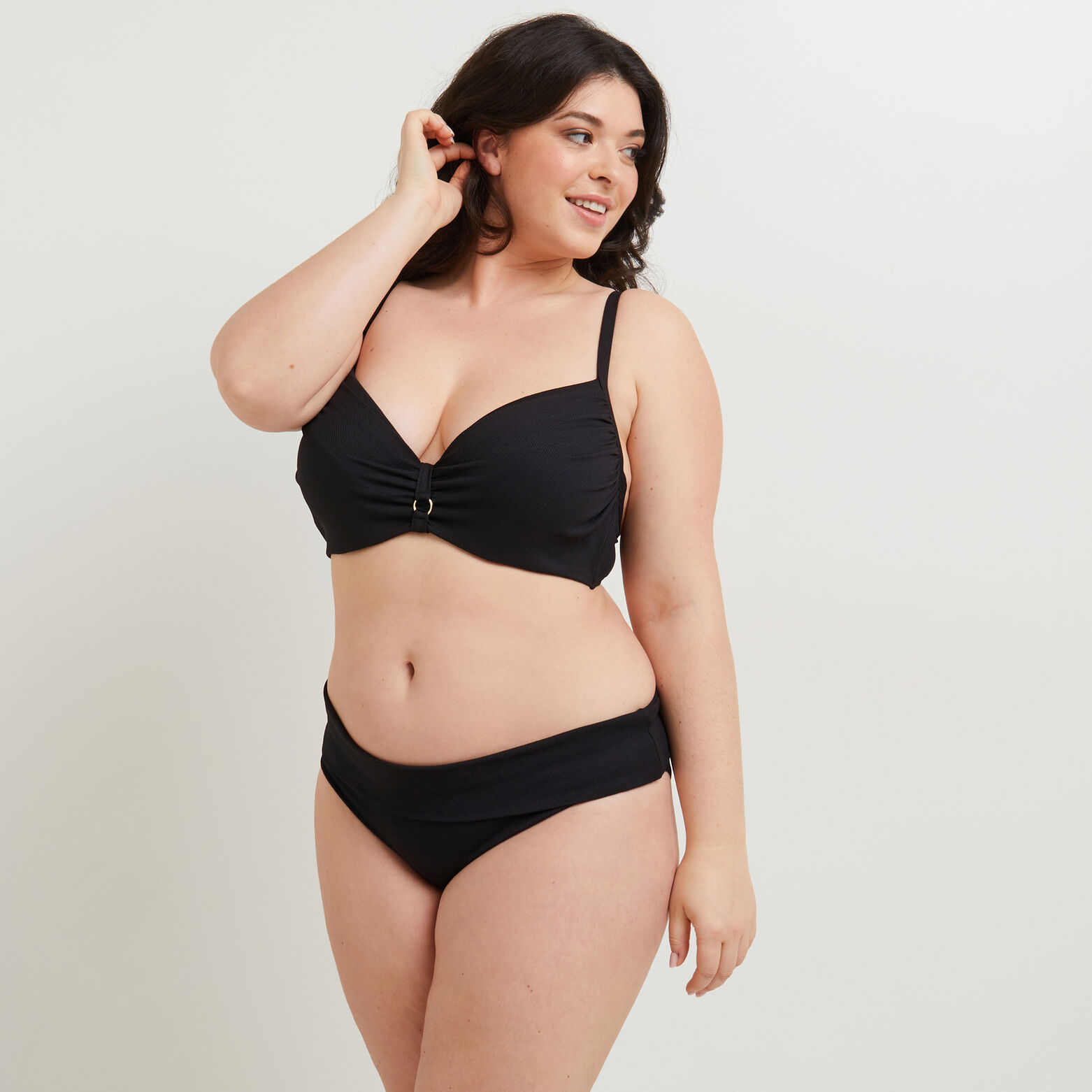 MALOU Maillot de bain culotte maxi NOIR