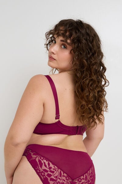 SOUTIEN-GORGE EMBOITANT PRUNE