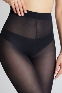 POLKA COLLANT UNI OPAQUE 60 DENIERS NOIR