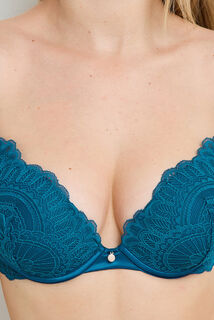 GLADYS SOUTIEN-GORGE AMPLIFORME PUSH-UP BLEU