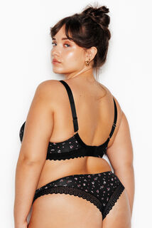 DOUCE SOUTIEN-GORGE GRANDE TAILLE MULTICO NOIR