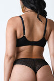 AMELIA SOUTIEN-GORGE AMPLI FOULARD TULLE NOIR