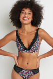 SYARA SOUTIEN-GORGE SANS ARMATURES NOIR/ROSE