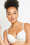 TINA SOUTIEN-GORGE PUSH UP DENTELLE BLANC