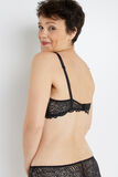 DENTELLE SOUTIEN-GORGE FOULARD POST-OP NOIR
