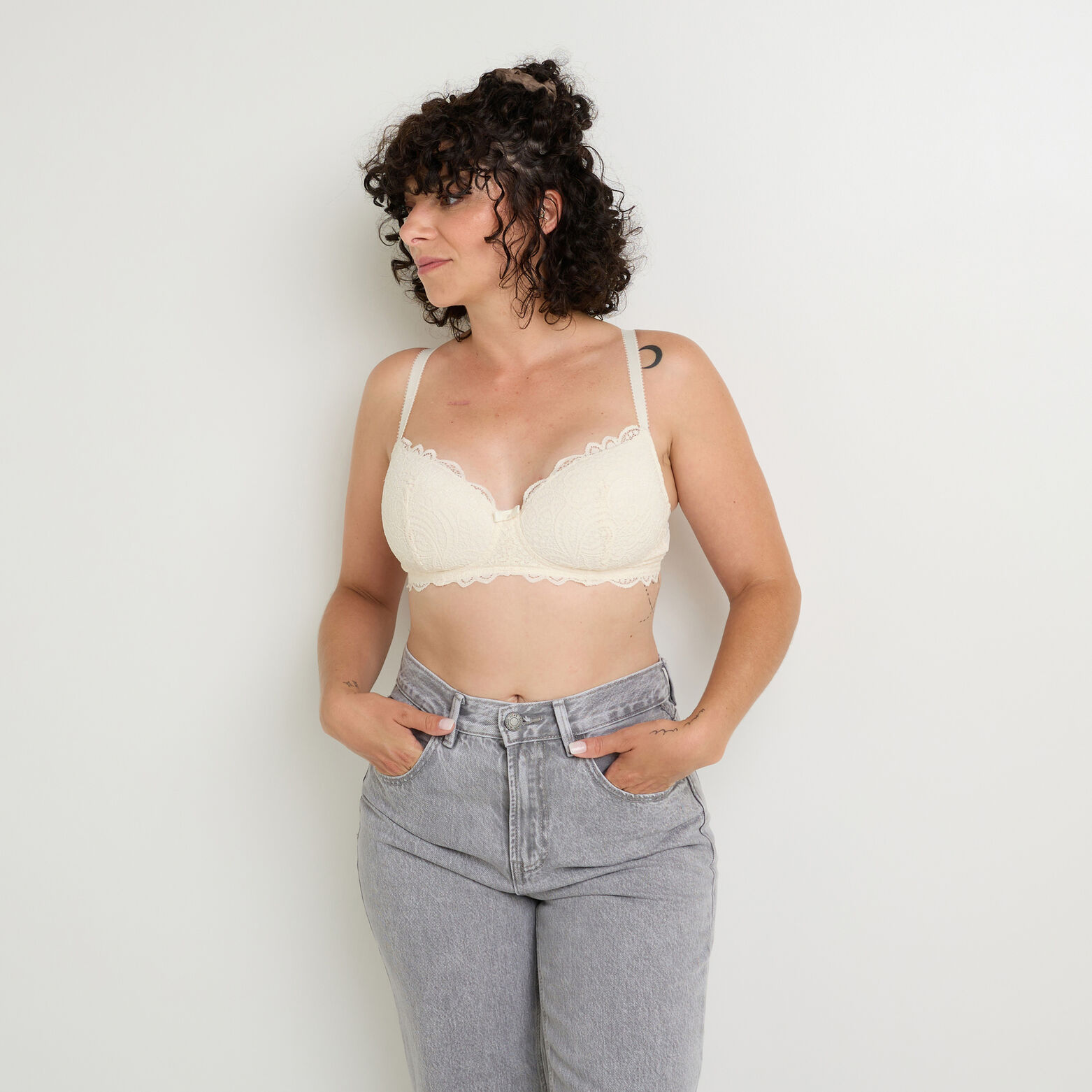 DENTELLE SOUTIEN-GORGE POST OPERATOIRE ECRU
