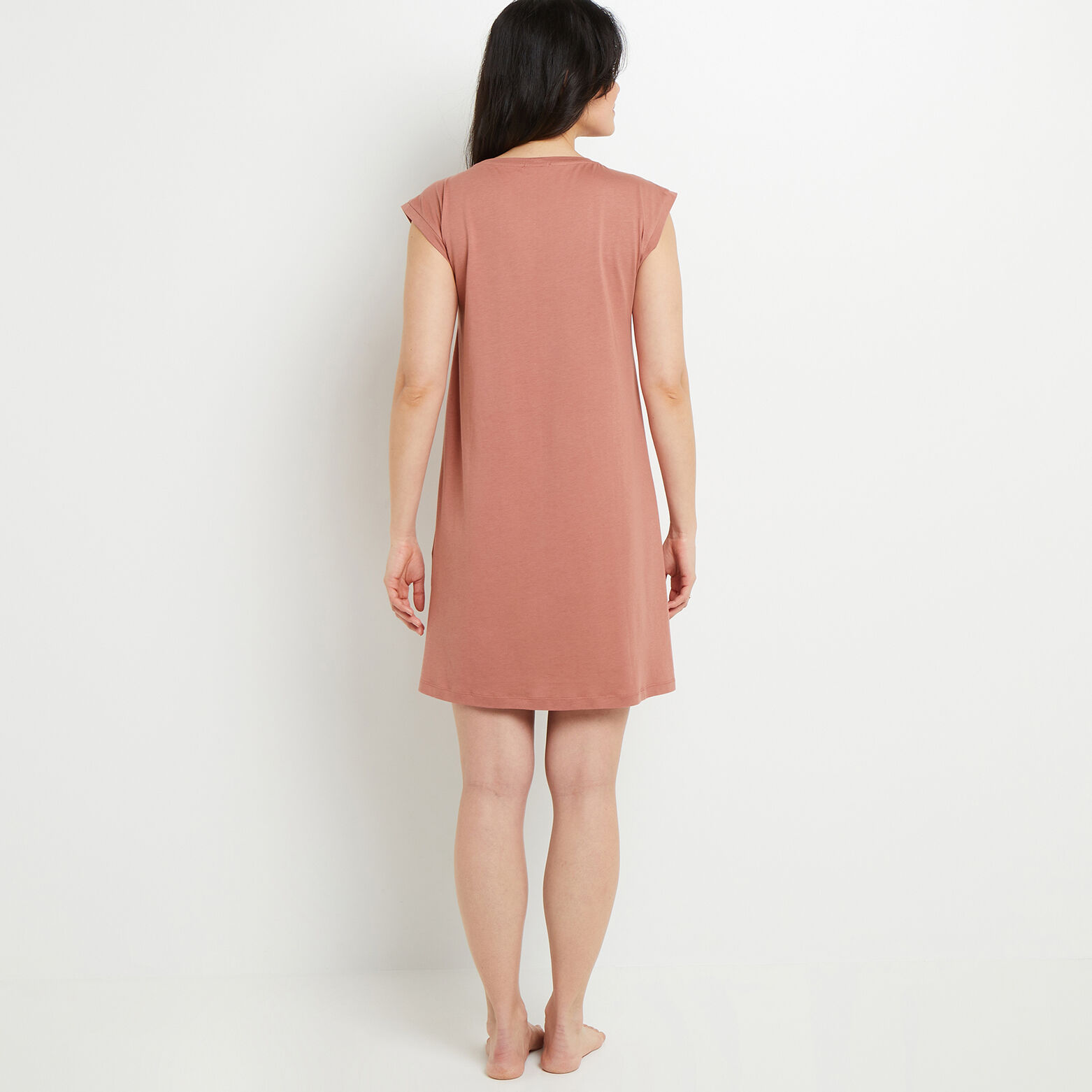 BAMBI NUISETTE MANCHES COURTES COTONi ROSE