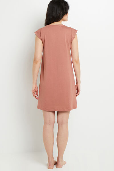 NUISETTE MANCHES COURTES COTONi ROSE