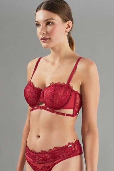 APOLLON SOUTIEN-GORGE BALCONNET DENTELLE BORDEAUX