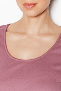 HABYBIS TEE-SHIRT MANCHES COURTES VIOLET
