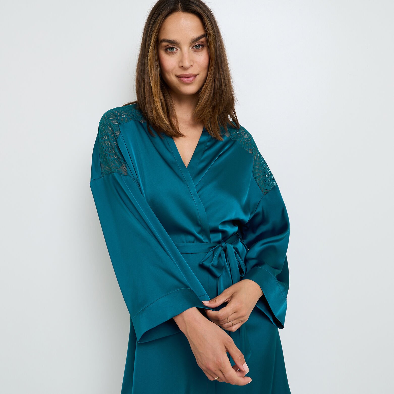 GLADIS KIMONO TURQUOISE