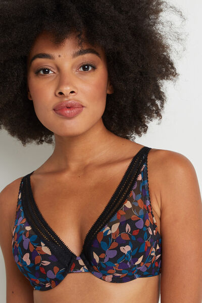 ANTONIA  SOUTIEN-GORGE AMPLIFORME  NOIR/ROSE