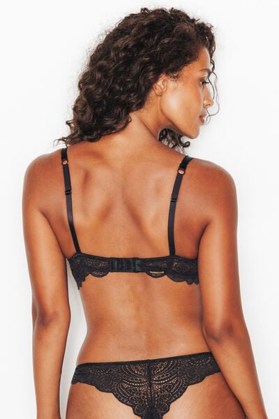 SOUTIEN-GORGE EMBOITANT DENTELLE NOIR
