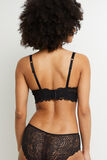 DENTELLE SOUTIEN-GORGE SANS ARMATURES NOIR