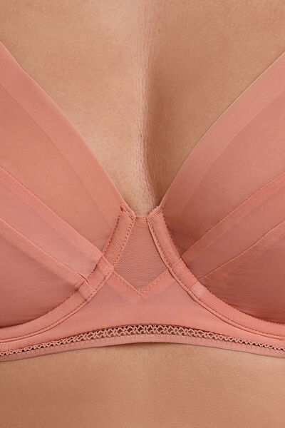 GINNY SOUTIEN-GORGE EMBOITANT FOULARD MICROFIBRE ROSE