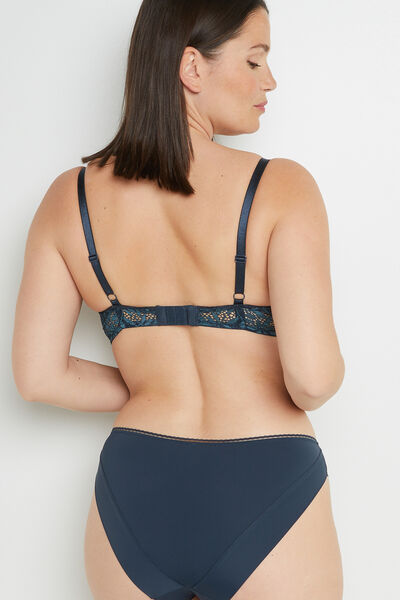 ALI SOUTIEN-GORGE AMPLIFORME DENTELLE MULTICO BLEU