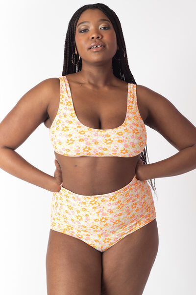 SHORTY CÔTE IMPRIMEE MULTICOLORE