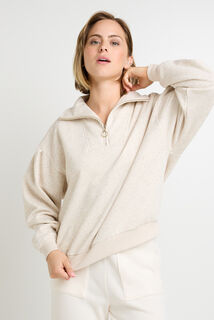 FAON SWEAT MANCHES LONGUES  BEIGE