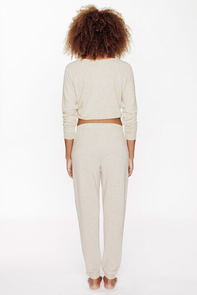 PANTALON DE PYJAMA BEIGE