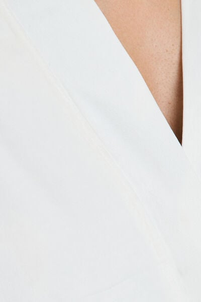 VESTE VELOURS ECRU