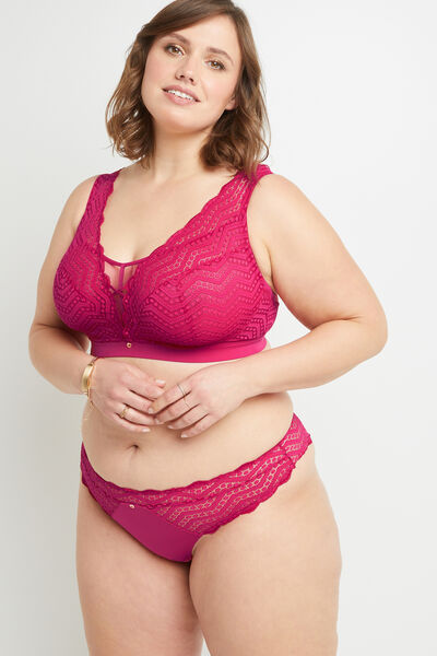 BEATRICE TANGA DENTELLE FUCHSIA