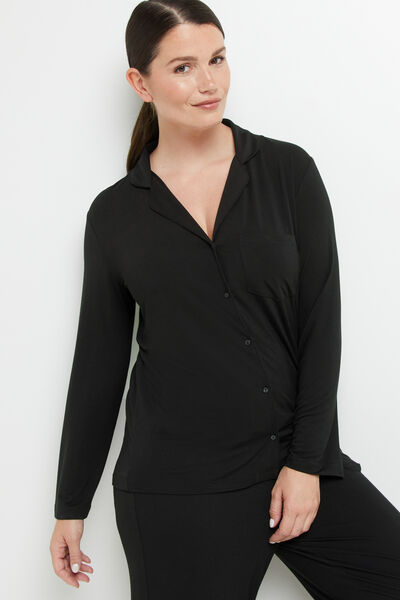 CAMILLE VESTE VISCOSE NOIR