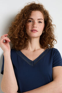 CAMILLE Tee-shirt manches courtes MARINE