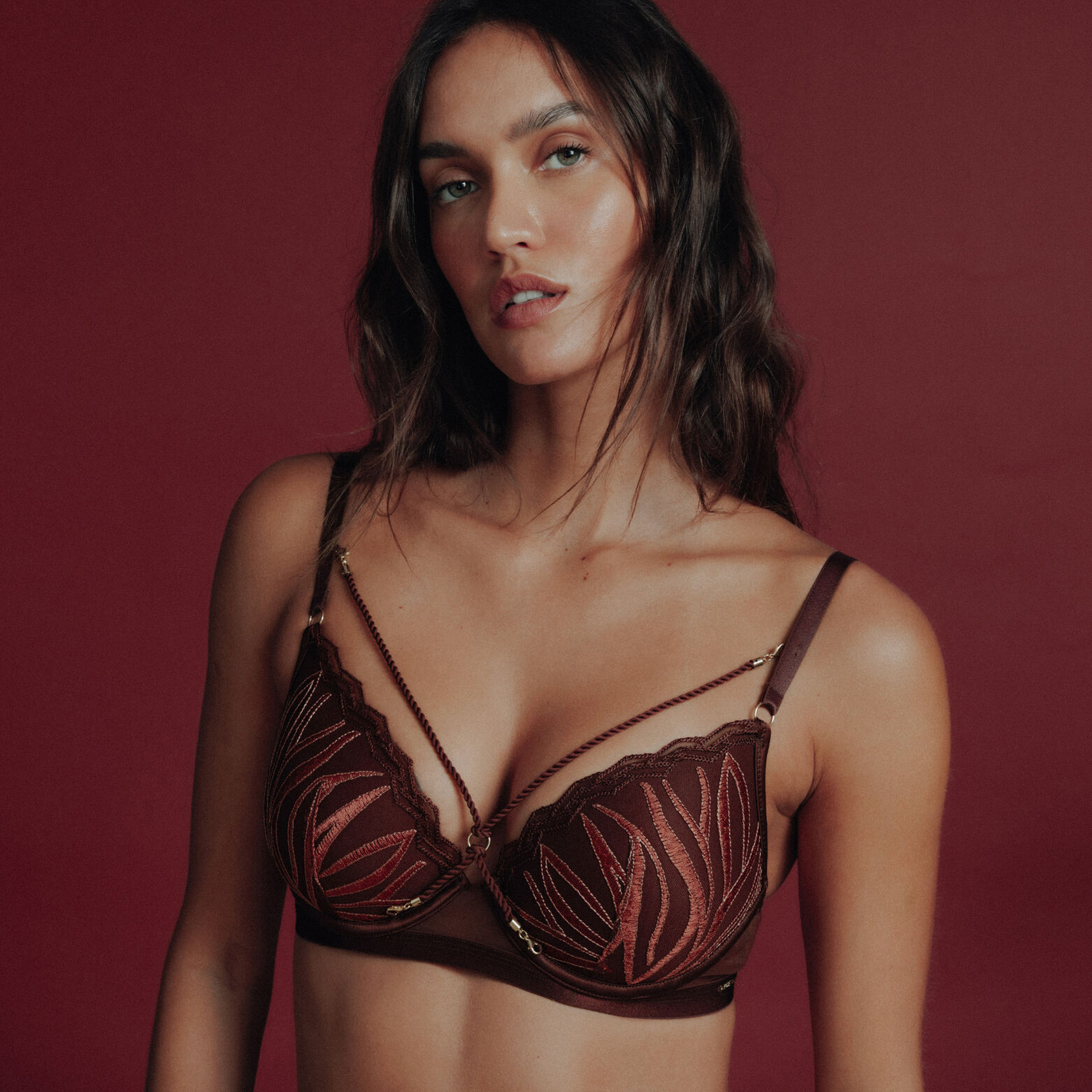 CIANE SOUTIEN-GORGE AMPLIFORME PLUNGE MULTICO MARRON