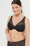DENTELLE SOUTIEN-GORGE AMPLI FOULARD NOIR