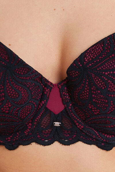 SYARA SOUTIEN-GORGE AMPLI EMBOITANT PRUNE